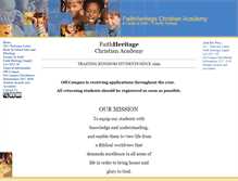 Tablet Screenshot of faithheritage.com